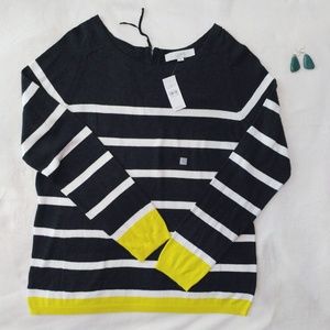 LOFT | NWT Striped Long Sleeve Sweater